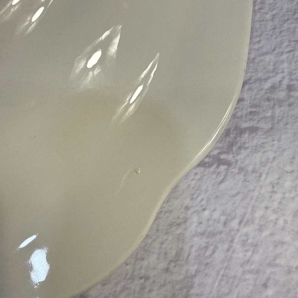 Syracuse China Brighton Bay Cobalt Blue Speckled Platters Set of 2 USA Stoneware